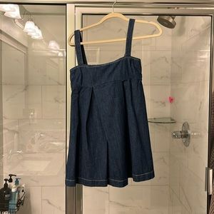 Reformation denim babydoll dress